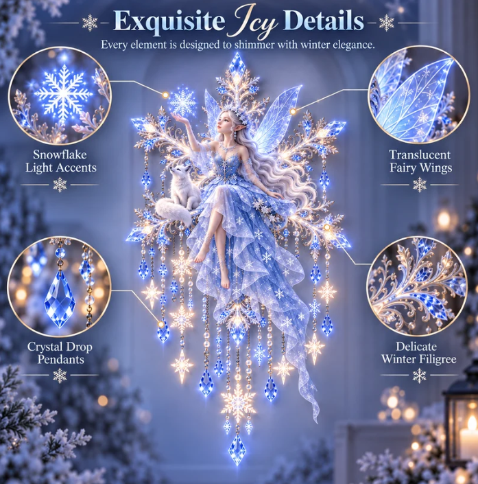 🔥 FINAL NIGHT! 50% OFF!Ice Snow Elf Starfall Wall Light❄️