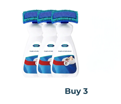 ✨No Rinsing Needed! 2-in-1 No-Rinse Sofa & Carpet Cleaner with Built-In Scrubbing Brush