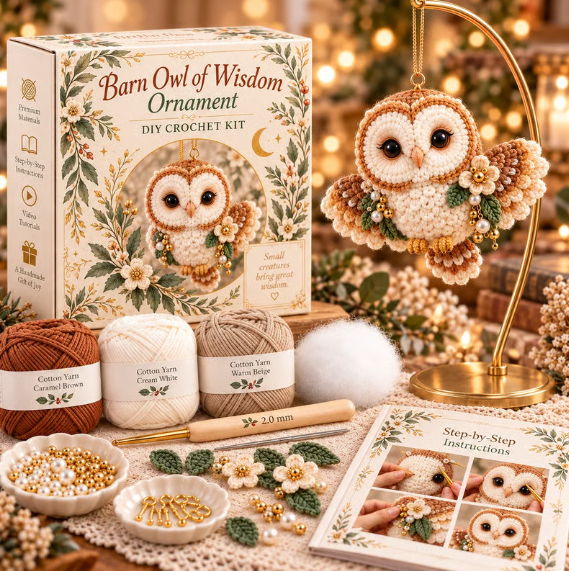 💖 LAST DAY 50% OFF – 🐦DIY Crochet Bird Ornament Kit | Handmade with Love, Filled with Hope & Blessings
