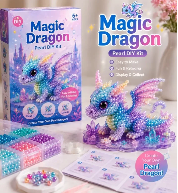 💖Create Your Own Magical Pets! 🌈 – DIY Pearl Craft Kit Collection