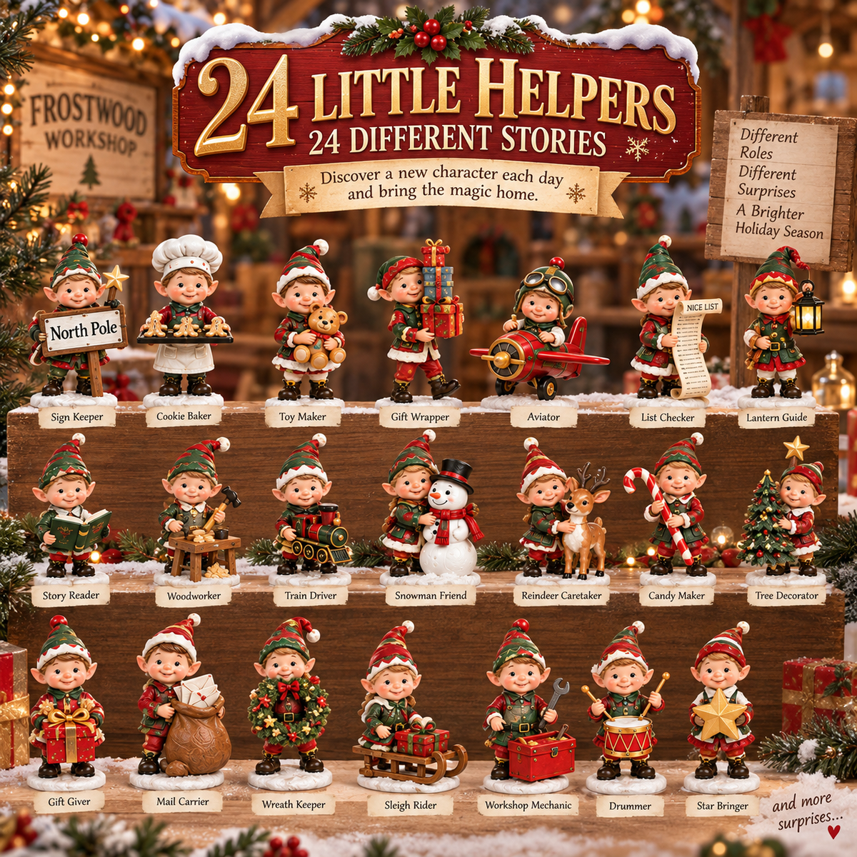 24 Little Christmas Helpers - 24 Characters, 24 Holiday Stories
