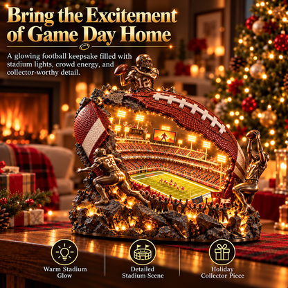 🏈 Ready to Bring Game Day Home?! ✨ Football Stadium Light Sculpture – A Glowing Tribute to Every Fan's Passion!