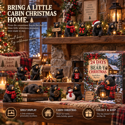 🐻🌲24 Days of Cabin Life – American Black Bear Christmas Collection