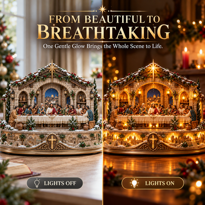 ✨ Ready to Bring Faith to Life?! ✝️ 2026 Lighted Last Supper Christmas Village – A Glowing Celebration of Love & Hope!