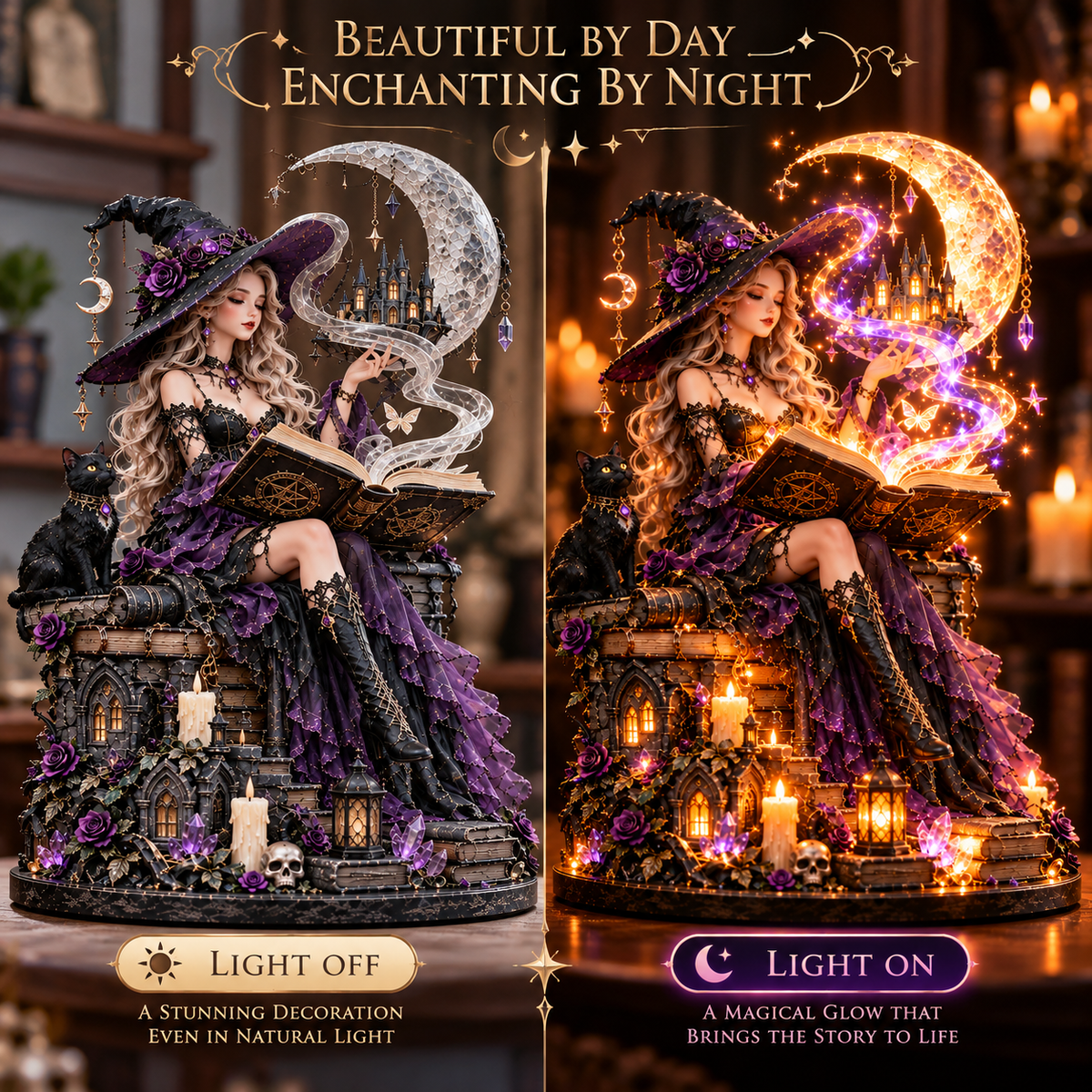🔮 Ready to Unleash a Little Magic?! 🌙 Moonlit Witch – An Enchanted World of Glowing Wonders!