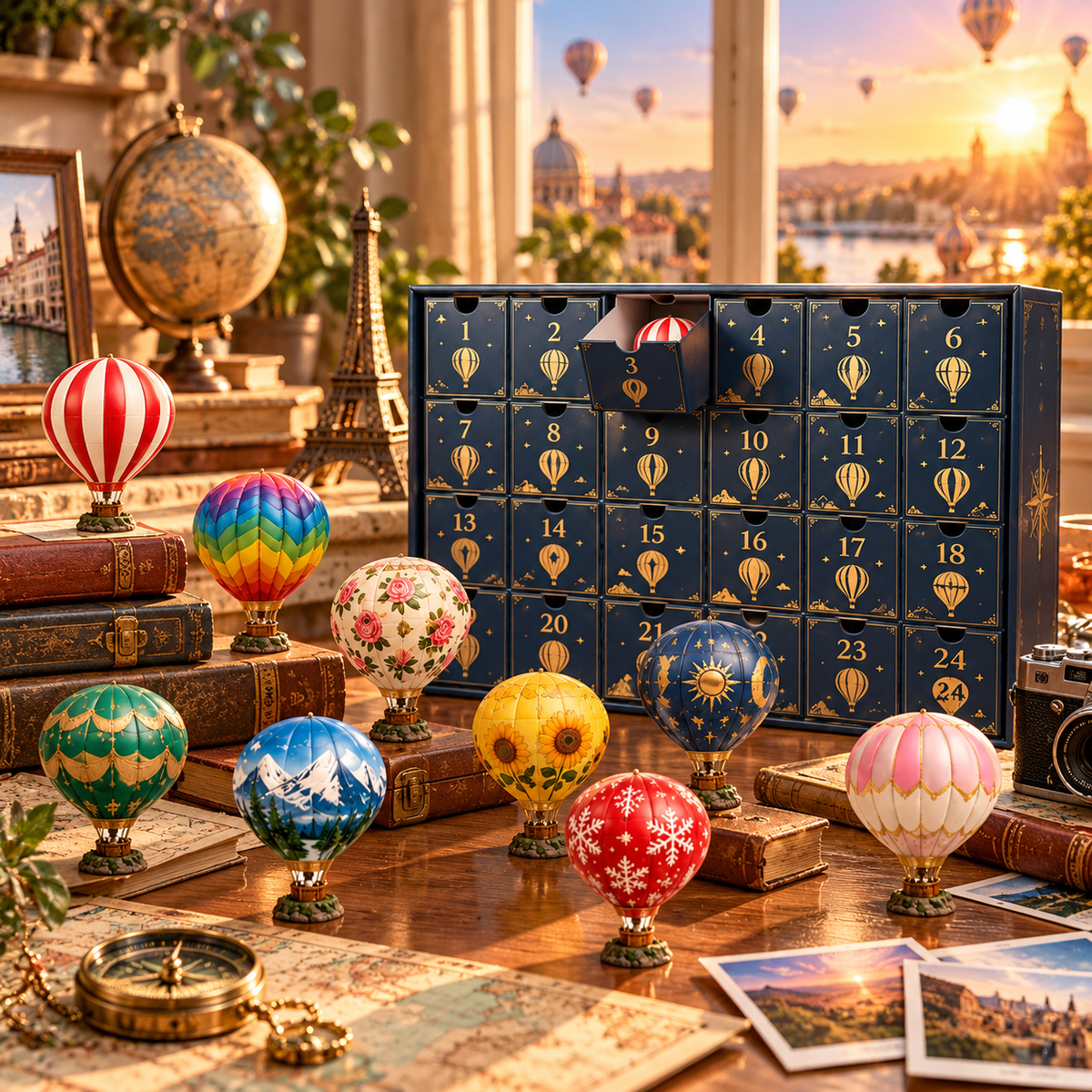 🎈 Ready to Let Your Dreams Take Flight? ✨ 2026 Hot Air Balloon Advent Calendar – 24 Days of Romance & Wonder!