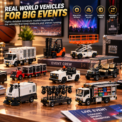 🔥 Ever Wonder What Happens Behind the Big Show?! 🏟️ 2026 Event Venue Vehicles Advent Calendar – 24 Days of Hidden Adventures!