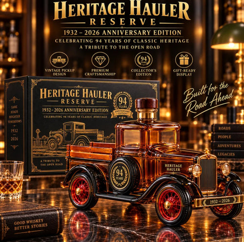 🛻 Old-School Truck, Legendary Pour! 🥃 – 1932 Vintage Pickup Whiskey Decanter | 94th Anniversary Collector's Edition