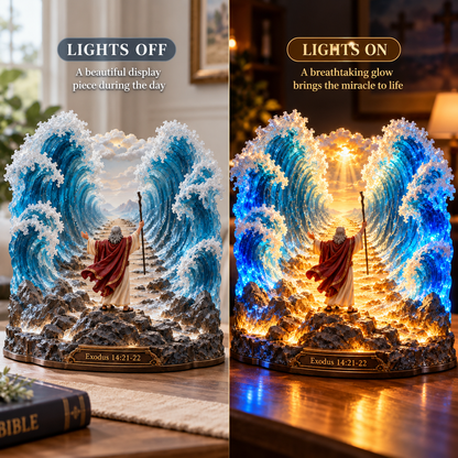🌊 God Made a Way! ✨ Glowing Moses & the Red Sea – A Timeless Miracle of Faith & Hope!