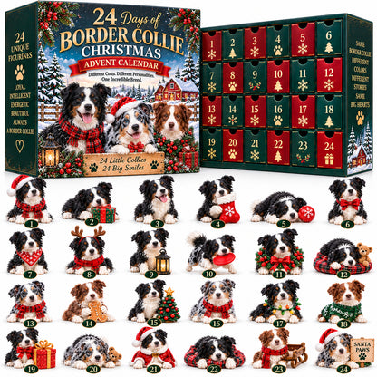🐾 Ready for 24 Days of Border Collie Magic?! 🎄 2026 Advent Calendar – 24 Unique Paws & Personalities!