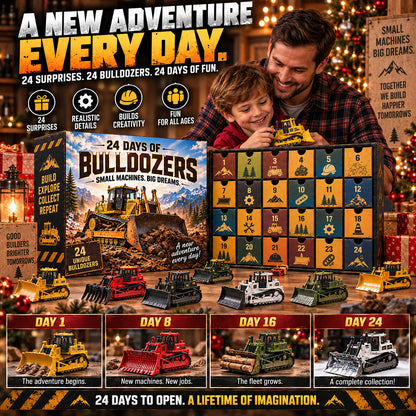 24 Days of Bulldozers – Little Machines, Big Adventures! 🚜🎄 Christmas Advent Calendar