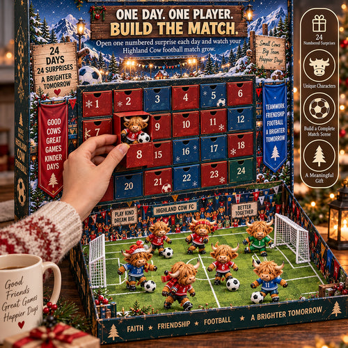 🔥LAST DAY 50% OFF ！！⚽ 24 Days. One Big Match. One Unforgettable Highland Cow Team. 🐮🏆