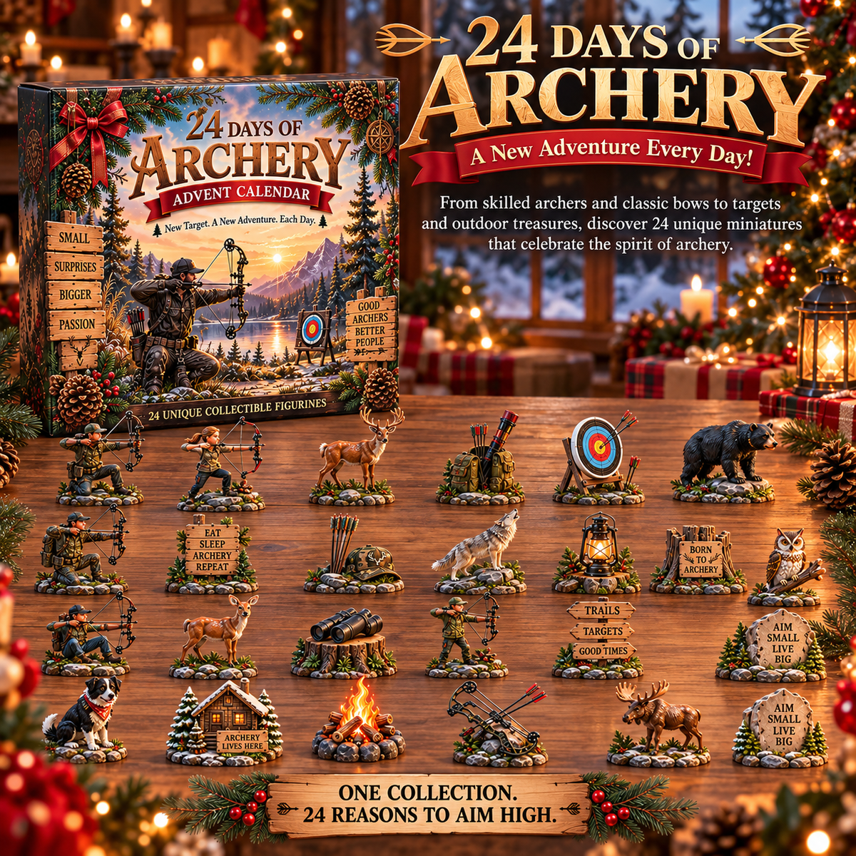 🎯 Ready to Aim for Christmas? 🏹 2026 Archery Advent Calendar – 24 Days of Outdoor Adventure!