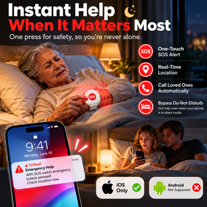 🚨 One Press Could Make All the Difference! ❤️ Smart SOS Emergency Alert Wristband – Instant Family Alerts & Peace of Mind