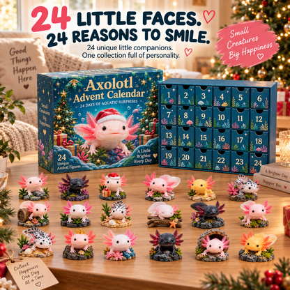 🩷 24 Days of Axolotl Magic – 24 Adorable Little Companions to Collect