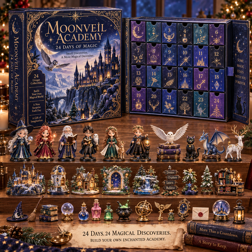 🌙Moonlight Magic Academy -24 Days Magic Advent Calendar | 24 Magical Collection Miniatures And Charming Christmas Surprises✨