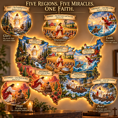 ✝️ Five Regions. Five Miracles. One Unshakable Faith! 🇺🇸 A Beautiful Tribute to God's Love & Blessings!