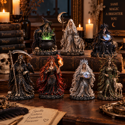 24 Days of Dark Witchcraft – 24 Unique Gothic Witch Figurines | Fantasy Advent Calendar