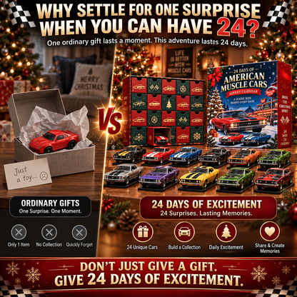🏁 Ready to Rev Up Christmas?! 🚗 2026 American Muscle Cars Advent Calendar