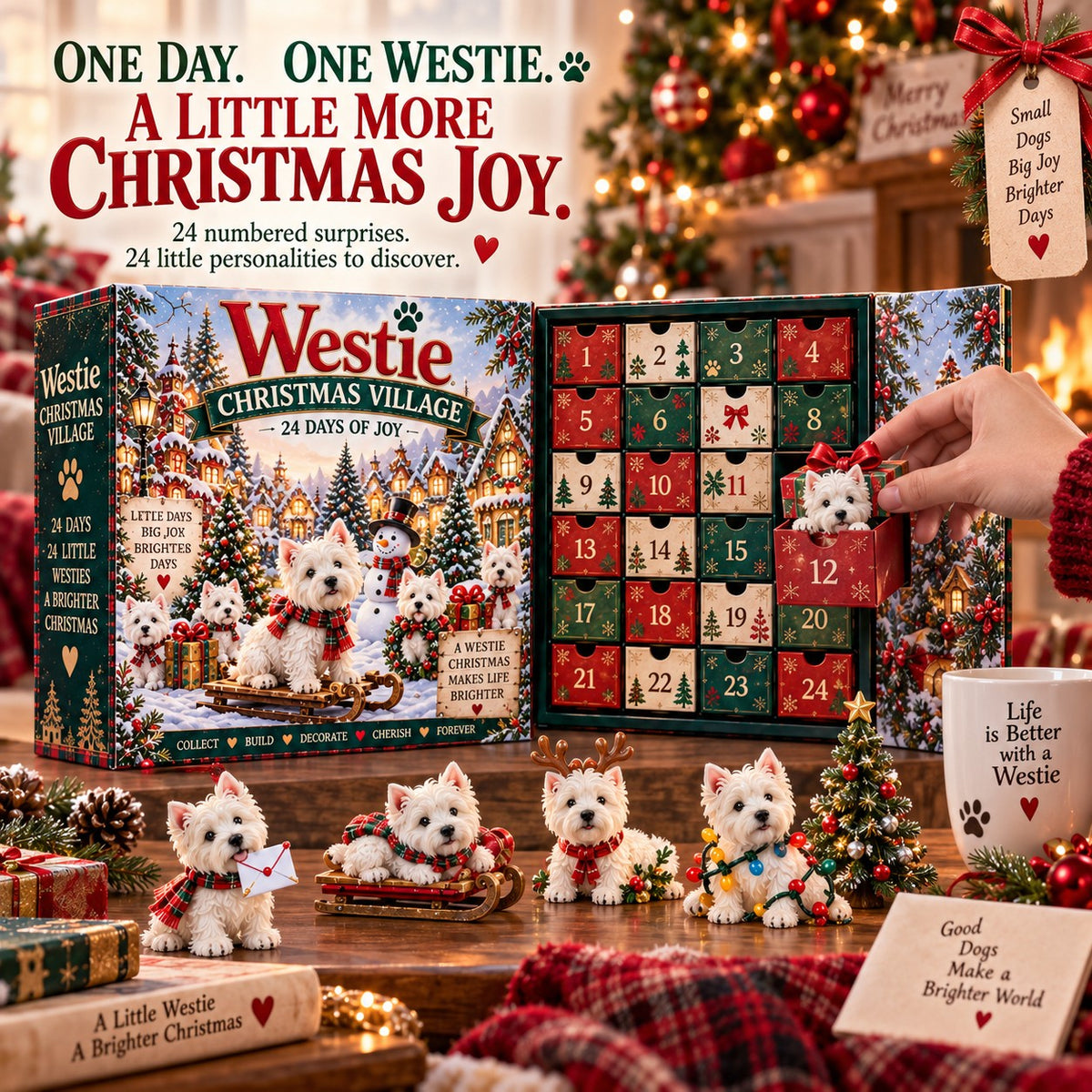 Westie Christmas Village — 24 Days of Little Westies, Big Christmas Joy 🎄🐾