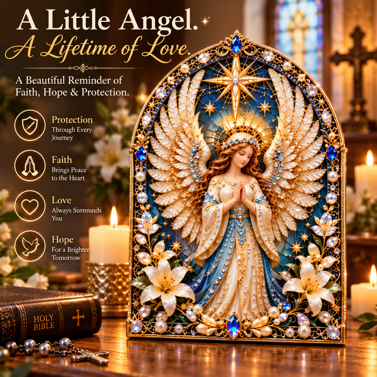 🪽 A Little Angel, A Lifetime of Love ✨ Create Your Own Sparkling Symbol of Faith & Hope