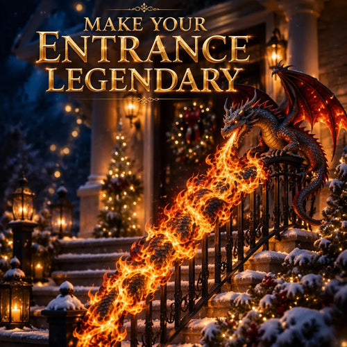 🐉 Ready to Awaken the Dragon?! 🔥 Dragon's Fire Staircase Light – Make Your Entrance Legendary!
