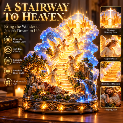 ✨ Ever Dreamed of Heaven?! 🙏 Jacob's Ladder – A Glowing Stairway of Faith & Hope!