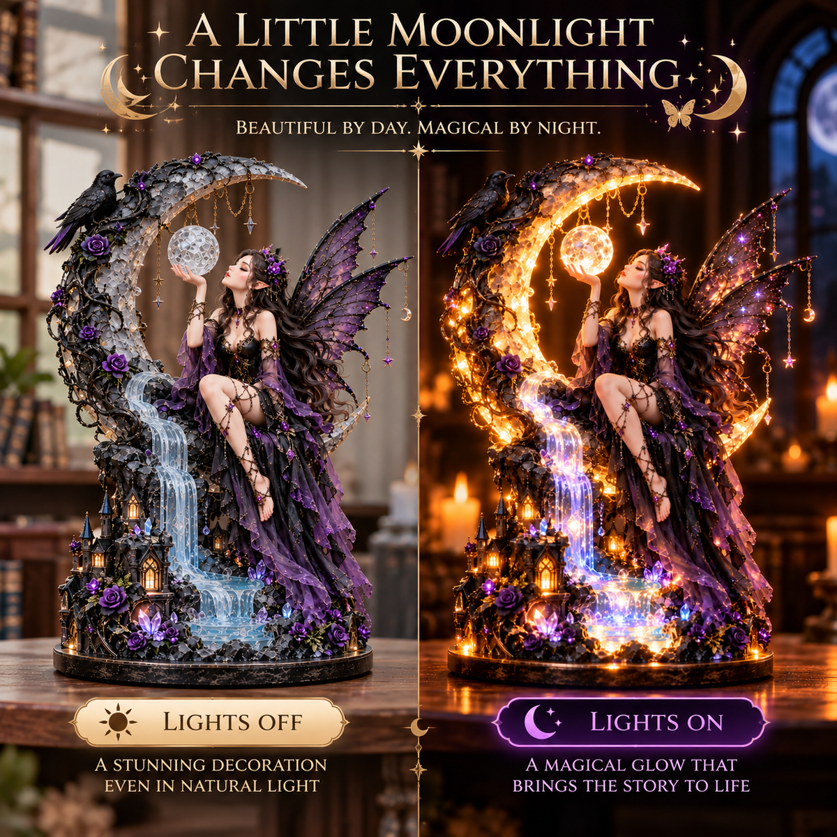 🌙 Ready to Enter a Magical World?! 🧚 Dark Fairy Moonlight – A Glowing Fantasy Beyond Imagination!