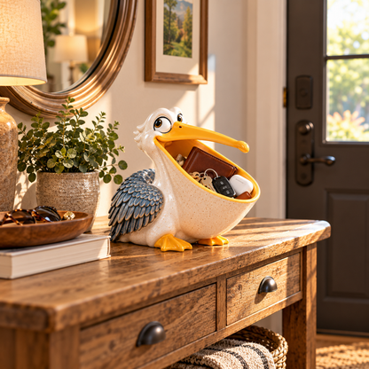 🐦 Big Mouth Pelican Catchall – Funny Multi-Purpose Organizer & Home Décor