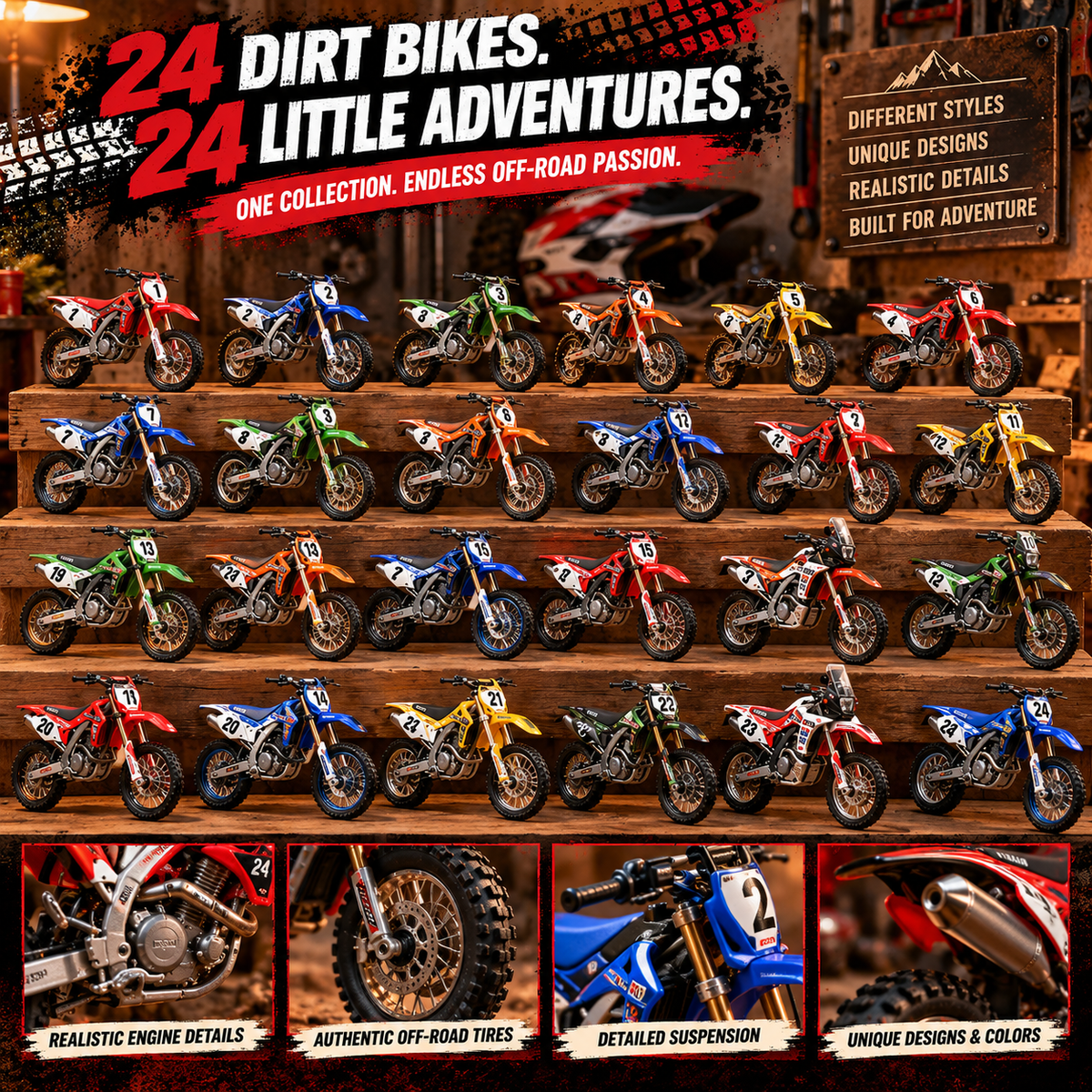 🏍️🔥 24 Days of Dirt Bike Adventures – Christmas Advent Calendar 2026