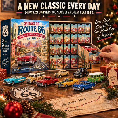 🏜️ Route 66 Centennial 1926–2026 – 24 Classic Cars, 100 Years of American Road Trips!