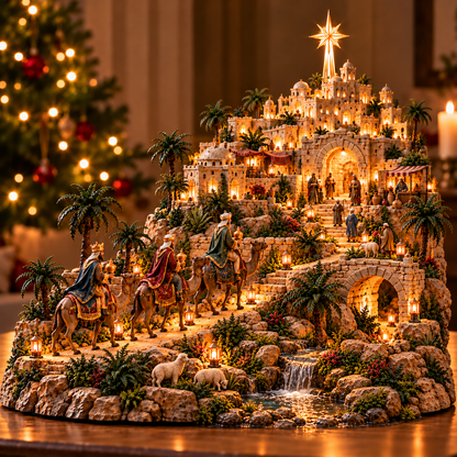 ✨ Follow the Star to Bethlehem! 🌟 2026 Three Wise Men’s Journey – Light-Up Christmas Village of Faith & Hope