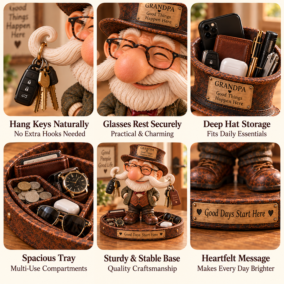 🔥 SHOCKING DEAL! 👴 Wait… Grandpa Can Hold ALL That?! 😂 Big Nose Grandpa – Funny Multi-Purpose Organizer & Unique Gift!