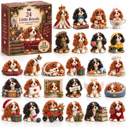 👑 24 Little Royals – Cavalier King Charles Spaniel Surprise Collection | 24 Little Dogs, One Big Love!