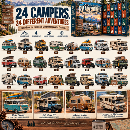 🔥 Ready for a Retro Road Trip?! 🚐 2026 Vintage RV Adventures – 24 Days of Freedom!