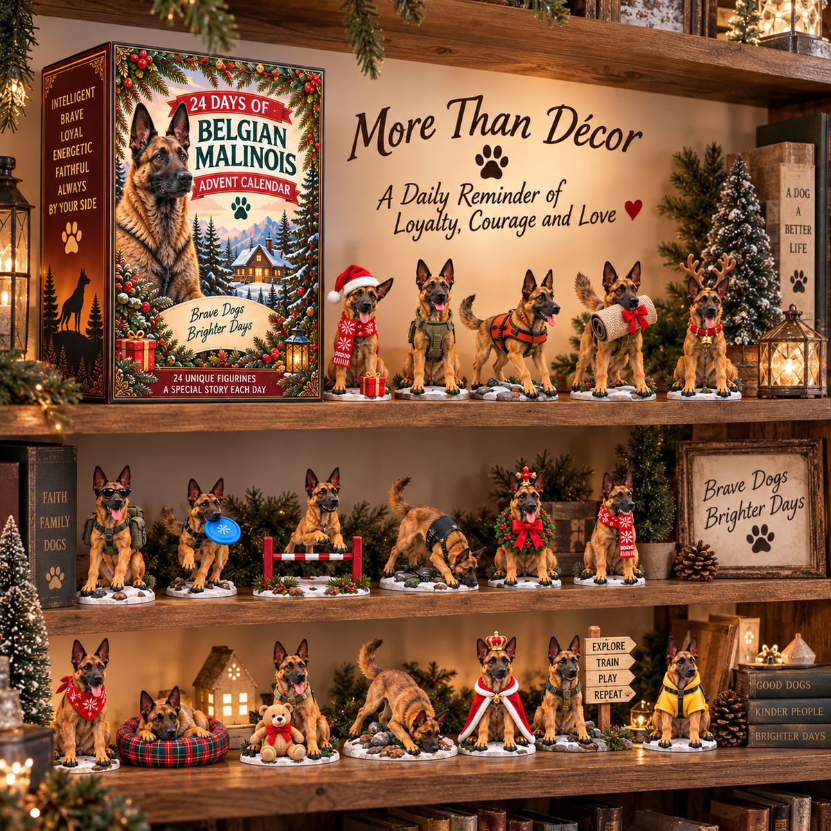 24 Days of Belgian Malinois – Brave Hearts, Loyal Companions | Christmas Advent Calendar