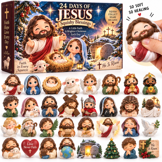 😢WAIT… WHO'S INSIDE TOMORROW?!🎁SQUISH THE JOY! — 24 Days of Jesus Squishy Blessings ✝️