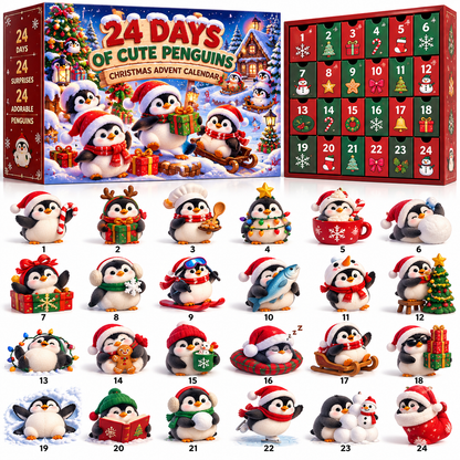 🔥LAST DAY! 50% OFF! 24 Days of Baby Penguin Christmas Mischief