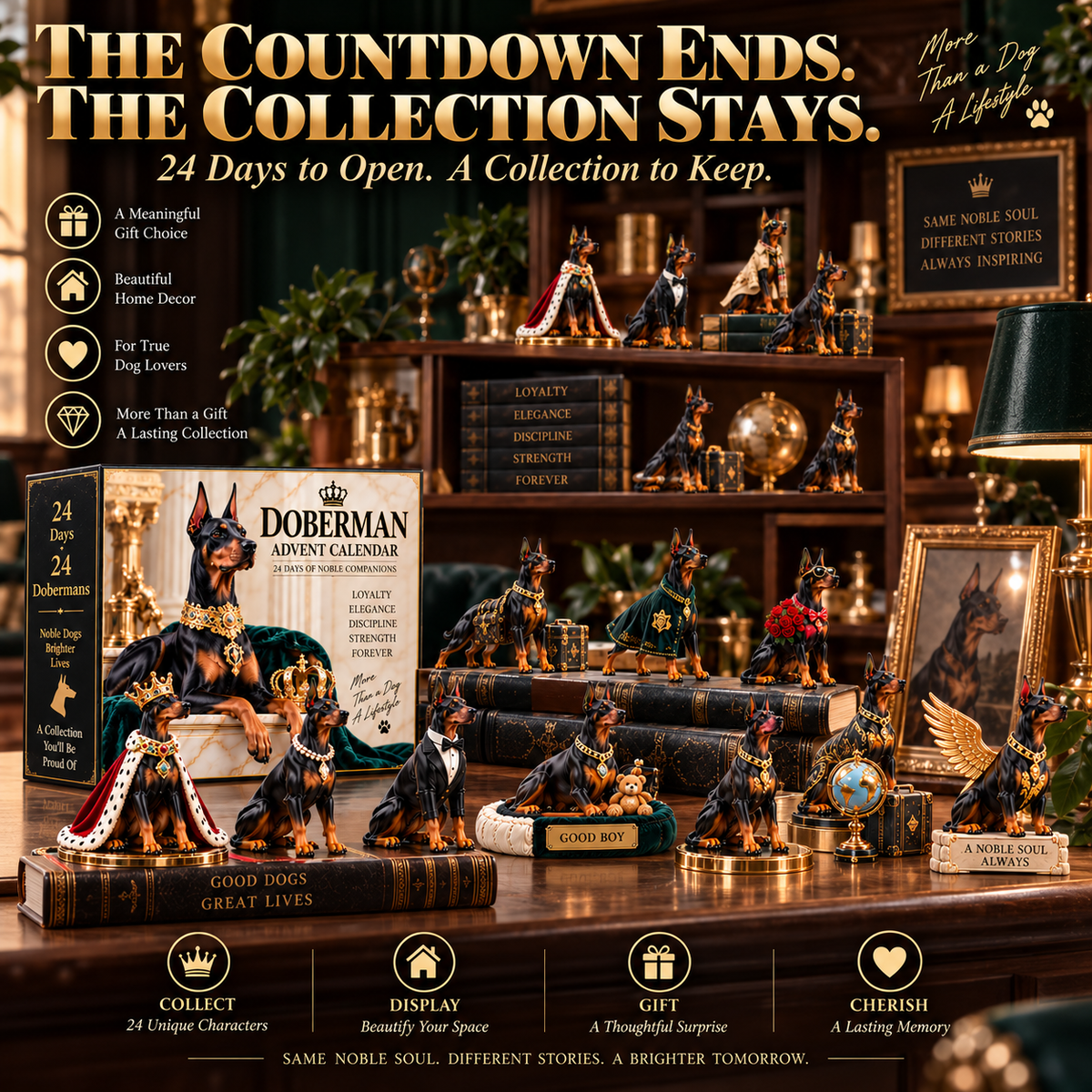 🐕‍🦺One Noble Soul, 24 Different Stories – Doberman Countdown Collection