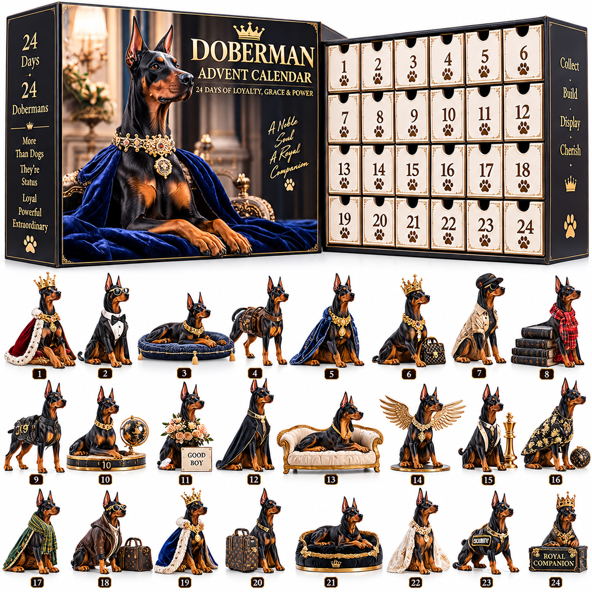 🐕‍🦺One Noble Soul, 24 Different Stories – Doberman Countdown Collection