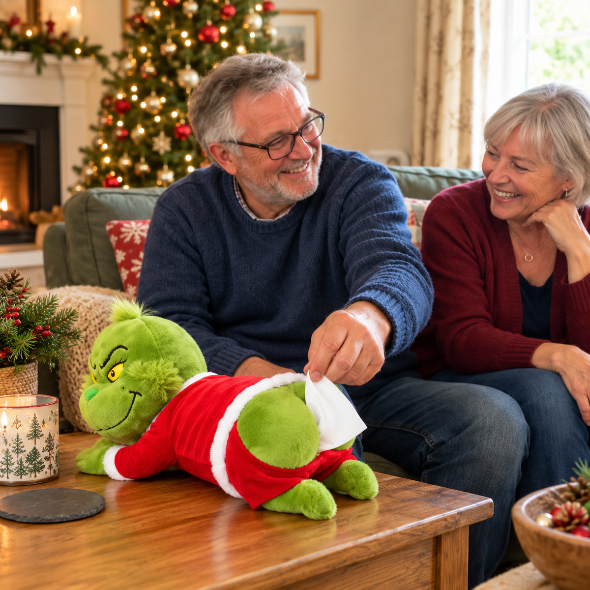 😂 Wait… Tissues Come Out of His Butt?! 🎄 Funny Christmas Plush Tissue Holder – The Gift That Gets Everyone Laughing!