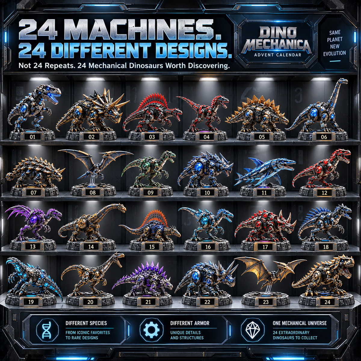 🤖🦖 24 Days of Mecha Dinosaurs – One Epic Prehistoric Collection