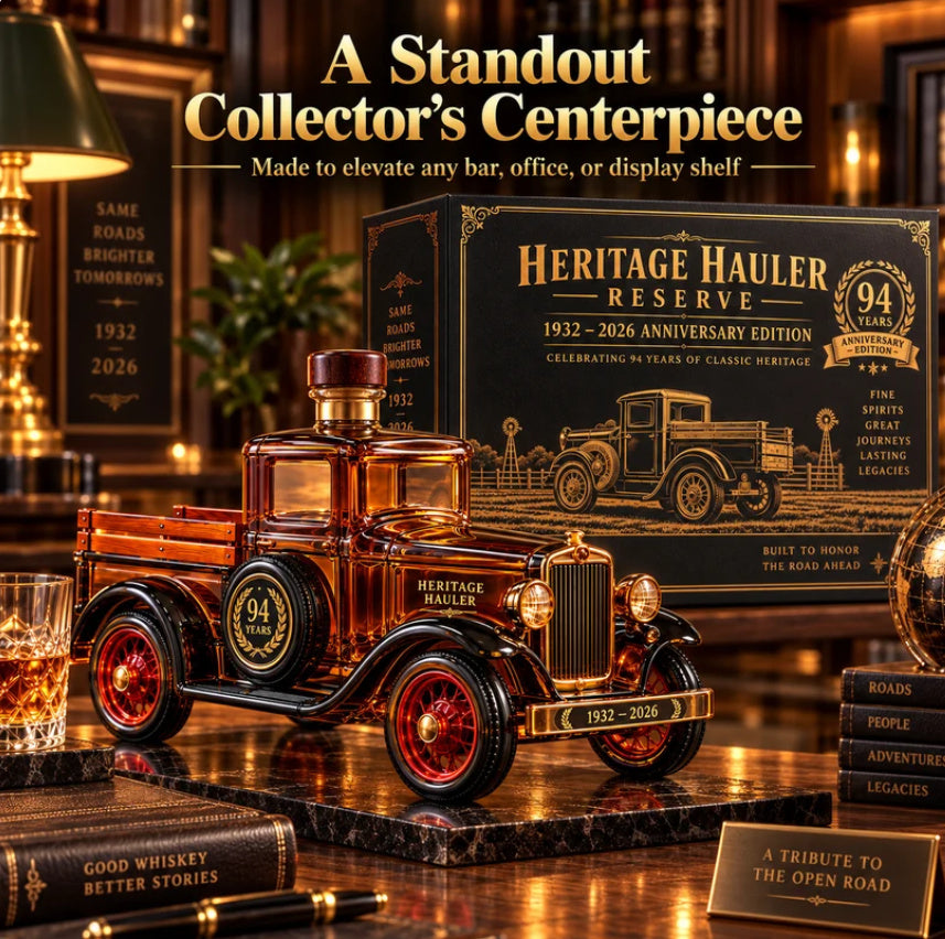 🛻 Old-School Truck, Legendary Pour! 🥃 – 1932 Vintage Pickup Whiskey Decanter | 94th Anniversary Collector's Edition