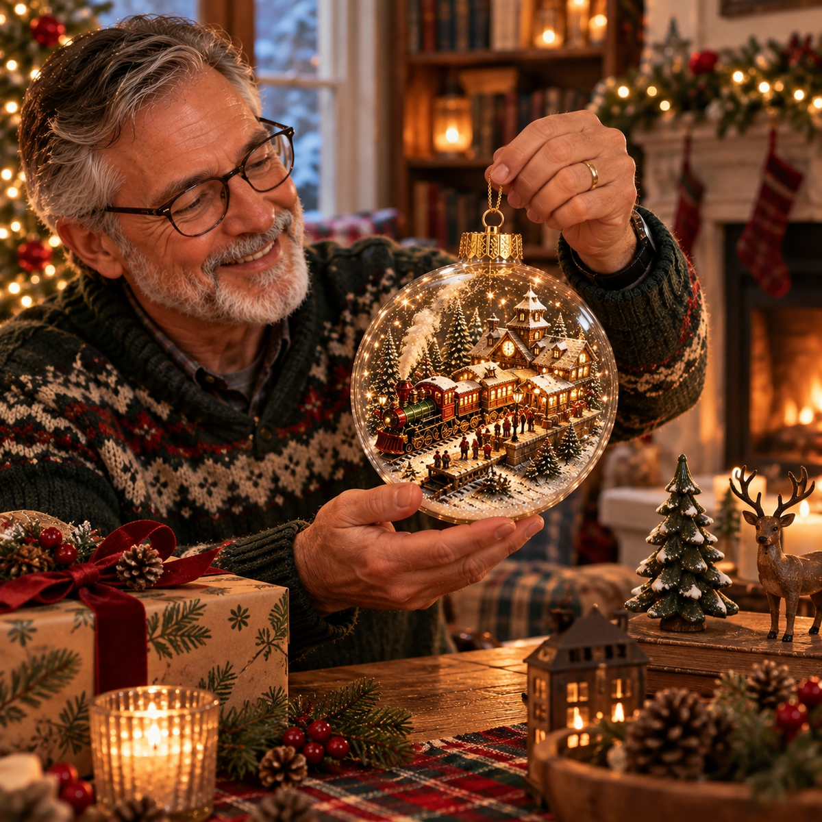 🔥LAST DAY 50% OFF✨⏰ Limited anniversary edition✨A Whole Christmas World, Inside One Ornament ✨