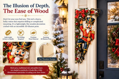 🎄 Who’s Climbing Your Doorway?! 🎁 2026 Christmas Nutcracker Corner Decor – A Little Holiday Magic in Every Corner!