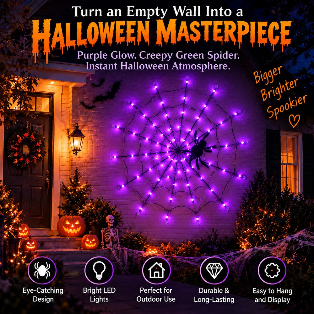 🔥LAST DAY 50% OFF ！！🕷️ Make Your Home the One Everyone Remembers This Halloween! 💜