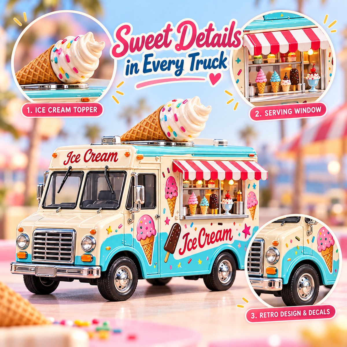 🍦 Ready for 24 Days of Sweet Surprises?! 🚚 2026 Ice Cream Trucks Advent Calendar – 24 Adorable Collectible Trucks!