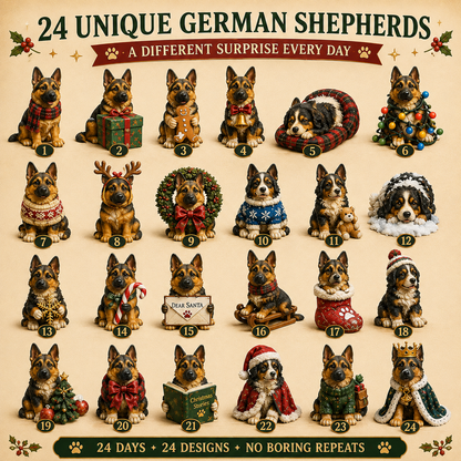 🐾 Who Says Loyalty Can't Be a Christmas Surprise?! 🎄 2026 German Shepherd Advent Calendar – 24 Days of Love & Loyalty!