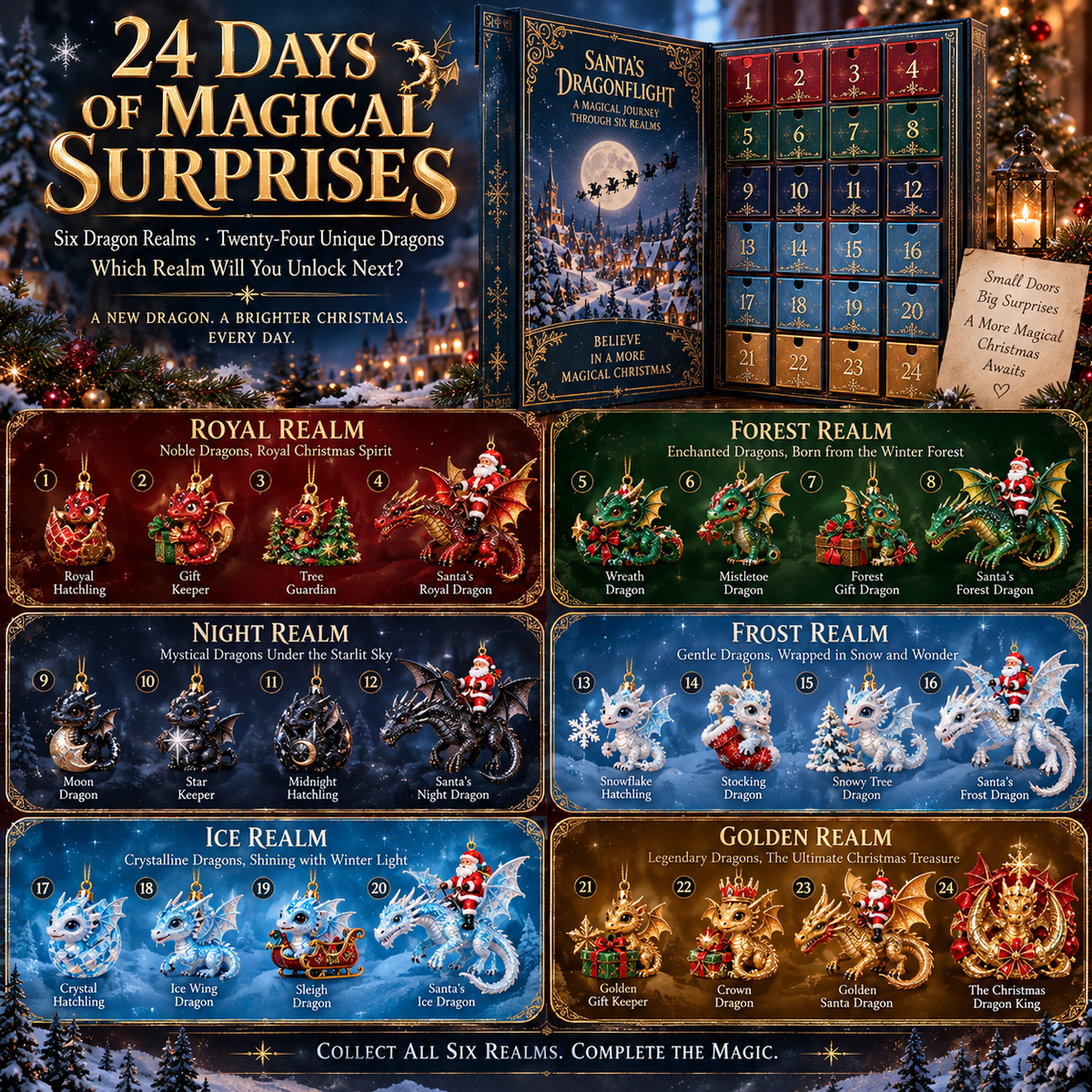 🐉 24 Days. 6 Dragon Realms. One Legendary Christmas Adventure.