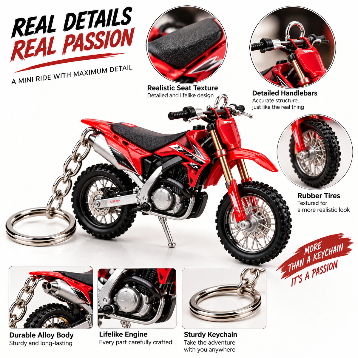 24 Days of Motocross – 24 Mini Dirt Bike Keychains Christmas Advent Calendar